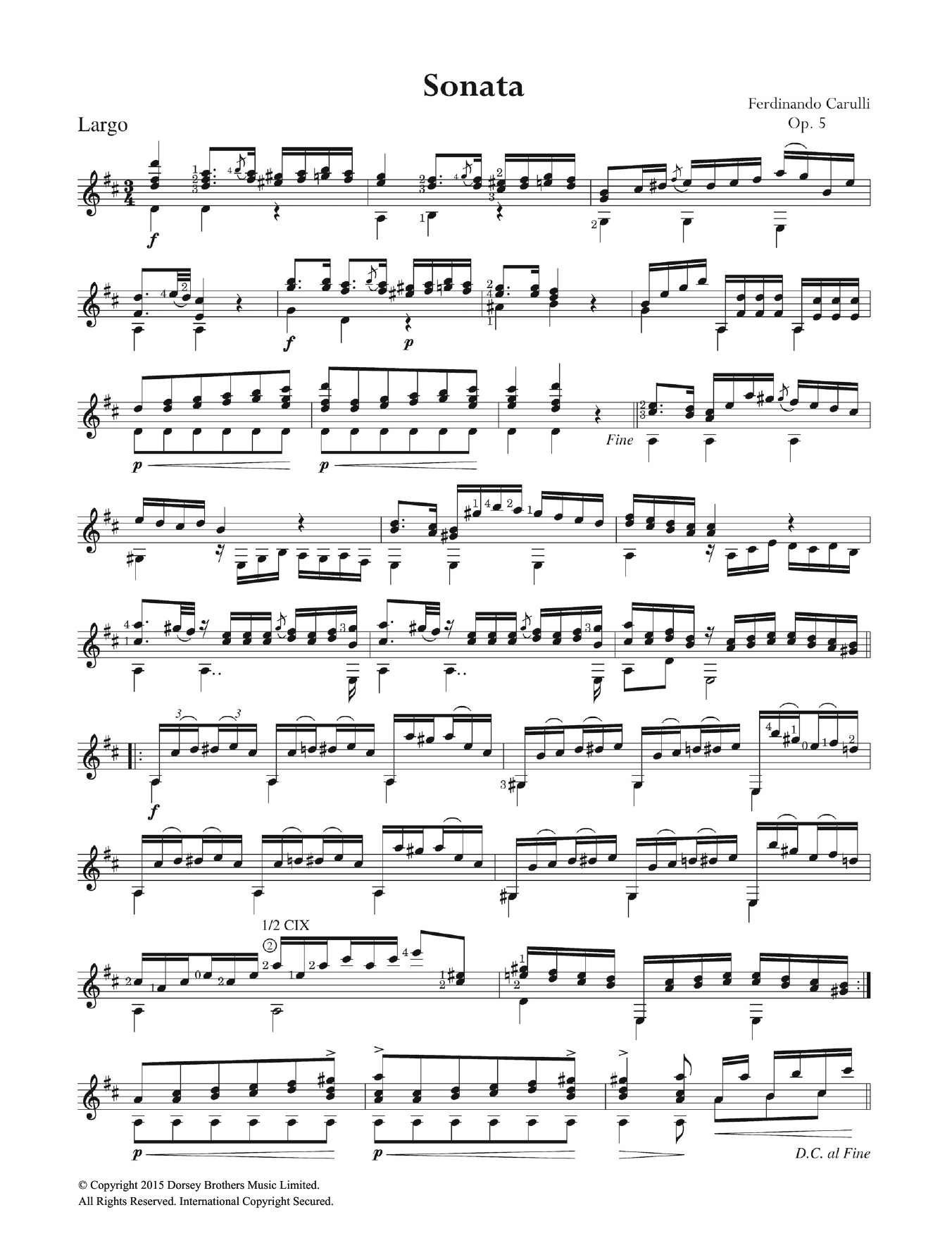 Product gallery: Page 1 of 1 Sonata Op. 5, Ferdinando Carulli