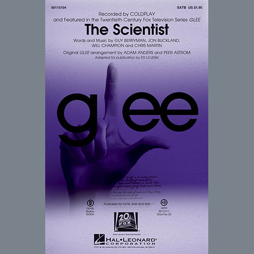 cover: The Scientist (arr. Ed Lojeski), Glee Cast, Chor