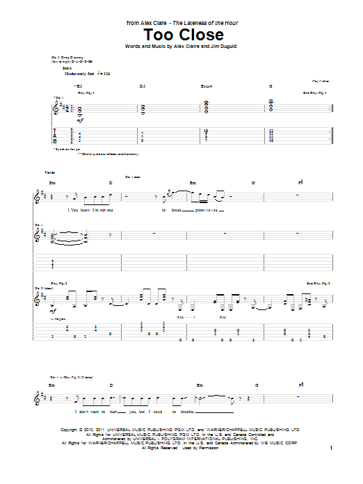 Produktbild zu:  Too Close - Alex Clare