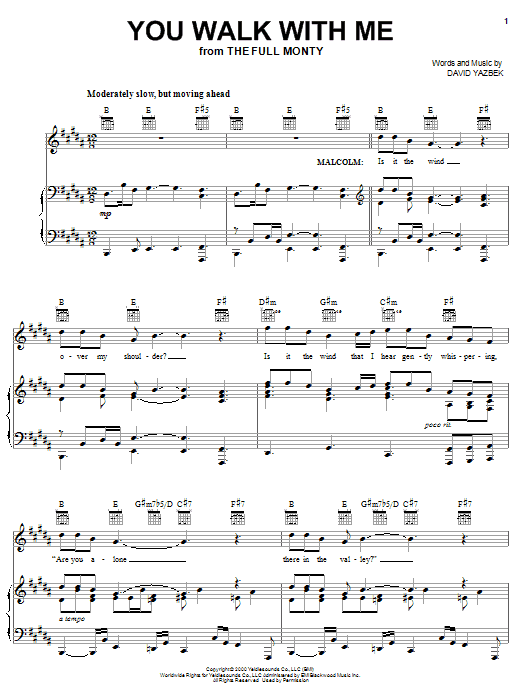 Produktgalerie: Seite 1 von 1 You Walk With Me, David Yazbek, Gesang, Gitarre, Klavier