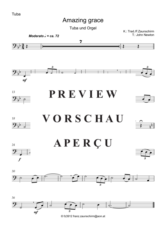 Product gallery: Page 4 of 6 Amazing Grace , , (tuba + organ)