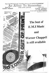 cover: An Affair To Remember (Our Love Affair), Harry Warren