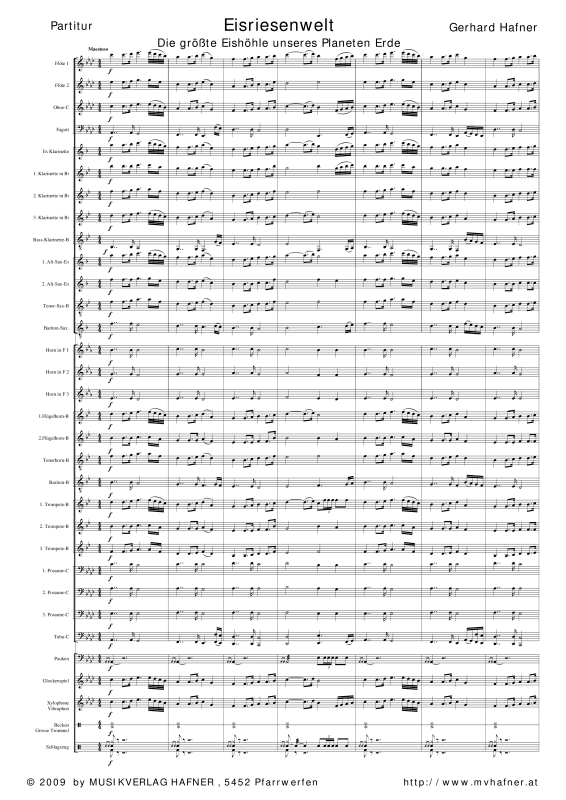 Product gallery: Page 1 of 11 Eisriesenwelt, , (large wind orchestra)