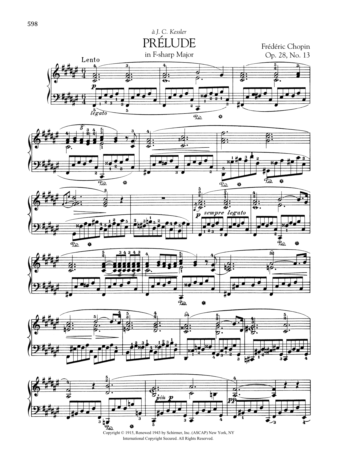 Product gallery: Page 1 of 1 Prélude in F-sharp Major, Op. 28, No. 13, Frédéric Chopin