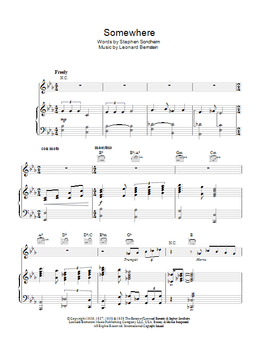 Produktbild zu: Somewhere (from West Side Story)