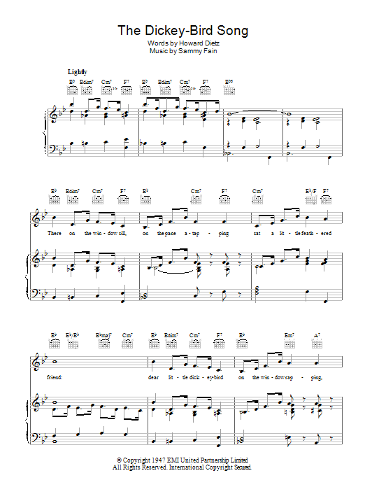 Product gallery: Page 1 of 1 The Dickey-Bird Song, Freddie Martin