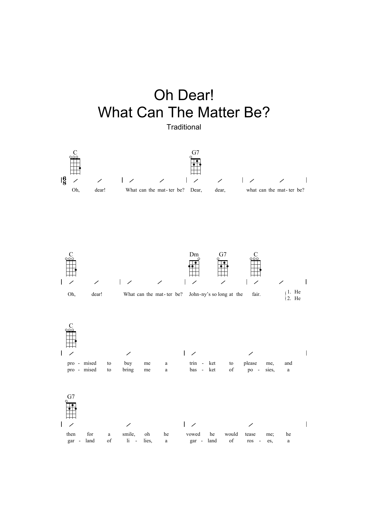 Product gallery: Page 1 of 1 Oh Dear What Can The Matter Be?, Traditional