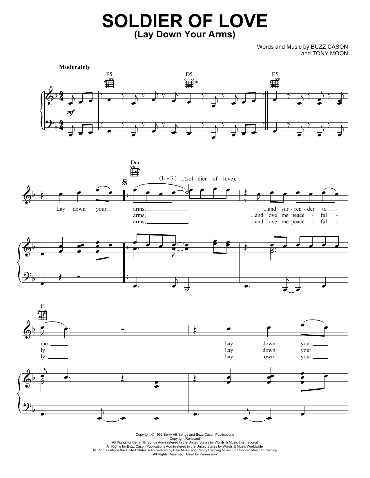 Produktgalerie: Seite 1 von 1 Soldier Of Love (Lay Down Your Arms), The Beatles, Gesang, Gitarre, Klavier