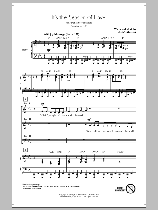 Produktbild zu:  It's The Season Of Love! - Jill Gallina