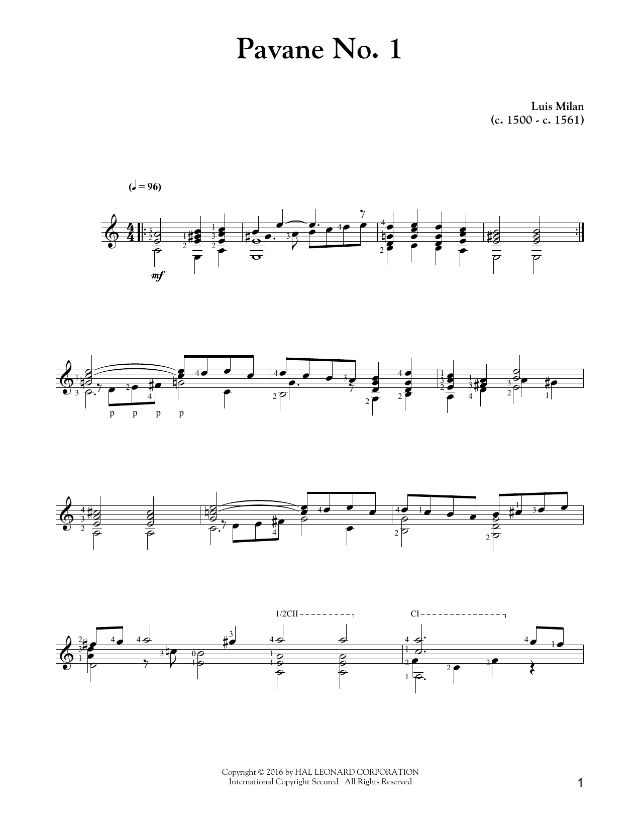 Produktbild zu: Pavane No. 1