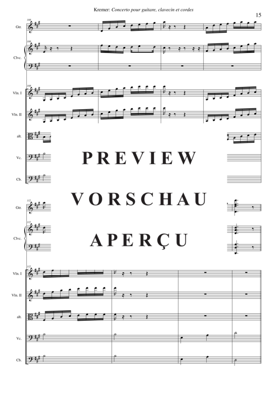 Product gallery: Page 16 of 21 Concerto pour guitare, clavecin et orchestre à cordes , , (guitar, harpsichord + string orchestra)