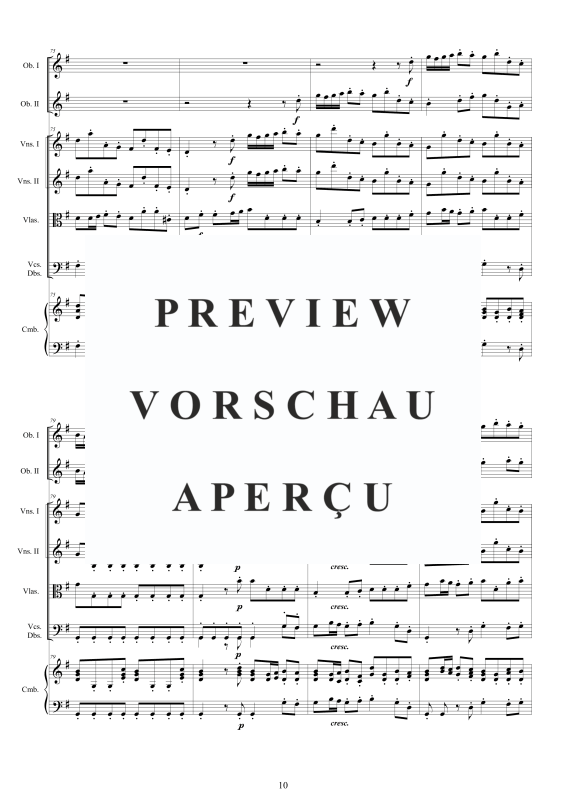Produktgalerie: Seite 11 von 11 Concerto No.6 in G-Dur Op.9, , 2 Oboen Solo, Streicher Ensemble und Cembalo BC