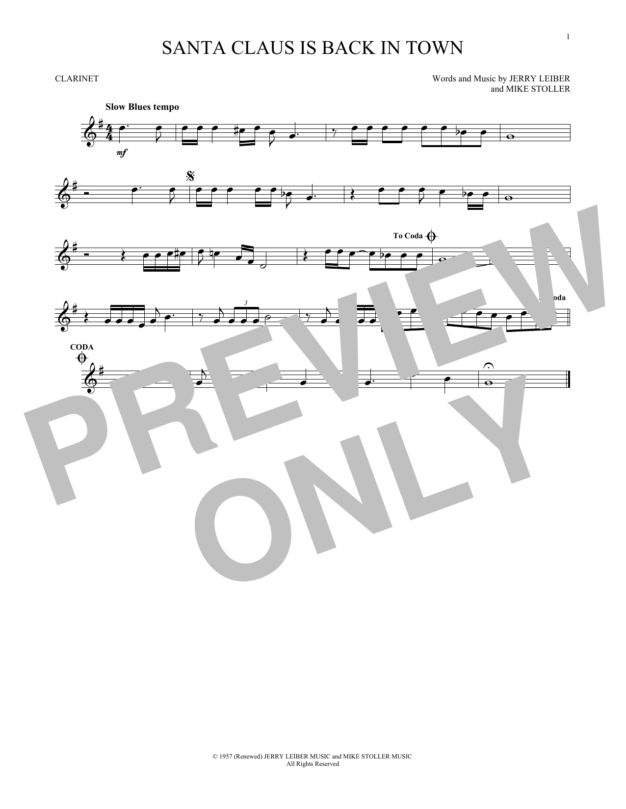 Product gallery: Page 1 of 1 Santa Claus Is Back In Town, Elvis Presley
