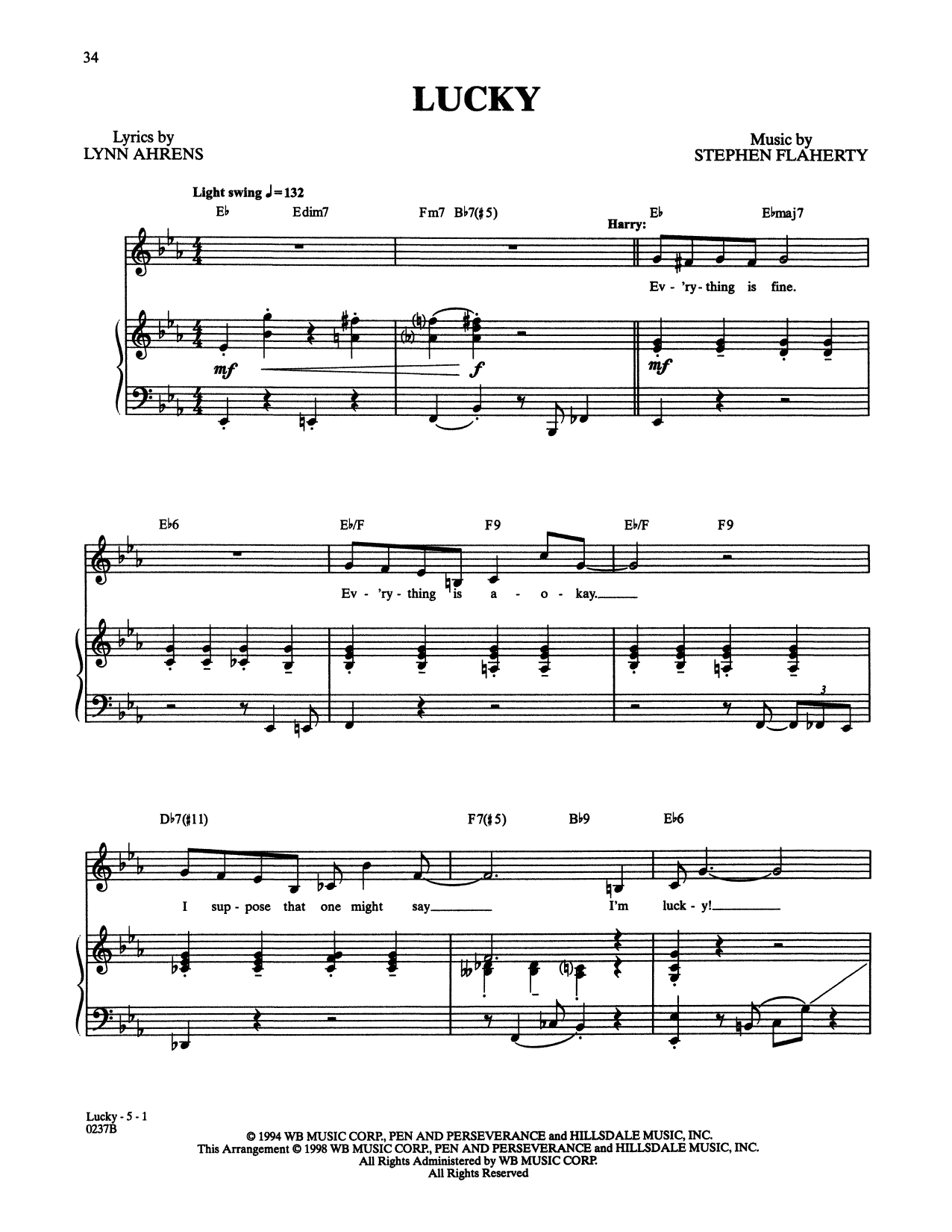 Produktbild zu: Lucky (from Lucky Stiff)