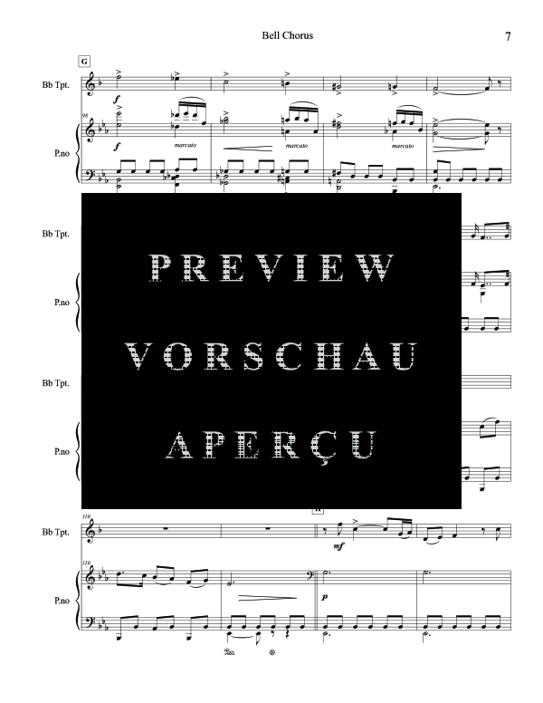 Produktgalerie: Seite 11 von 11 Bell Chorus, , (Trompete in B und Klavier)