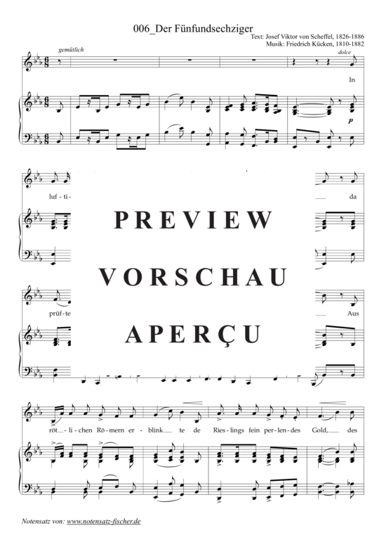 Product gallery: Page 2 of 3 Der Fünfundsechziger , , (voice + piano)