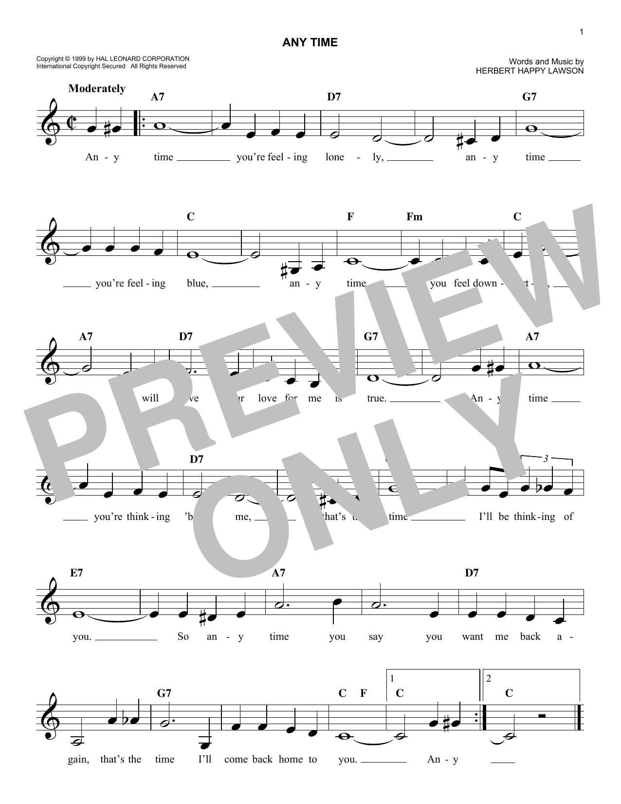 Produktbild zu: Any Time