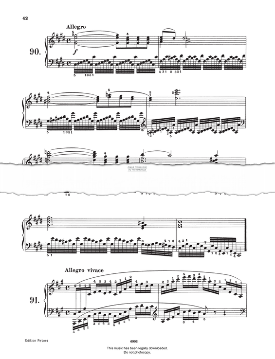 Produktgalerie: Seite 1 von 1 Study (Op. 821, No.90), Carl Czerny, Klavier