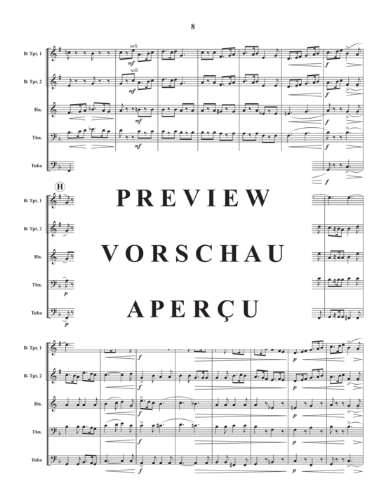 Produktgalerie: Seite 10 von 21 Three Folk Dances , , (Blechbläserquintett)
