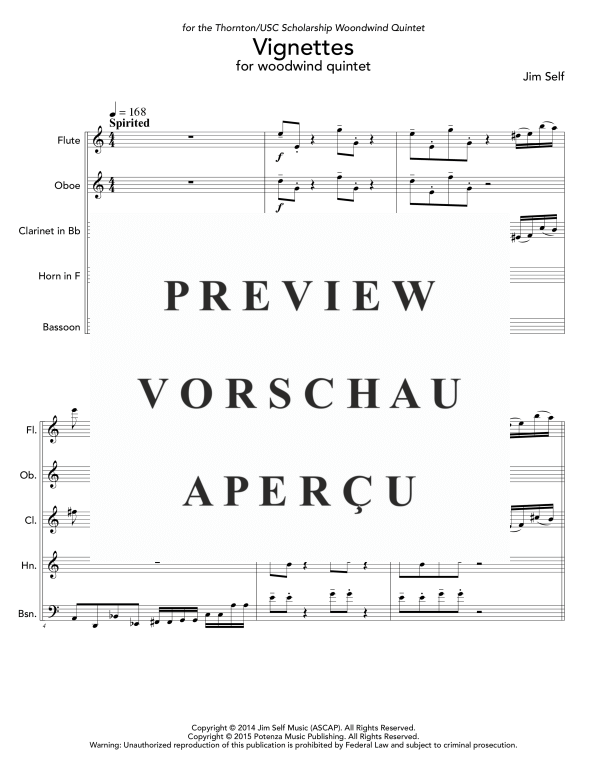 Produktgalerie: Seite 5 von 11 Vignettes, , (Holzbläser Quintett)