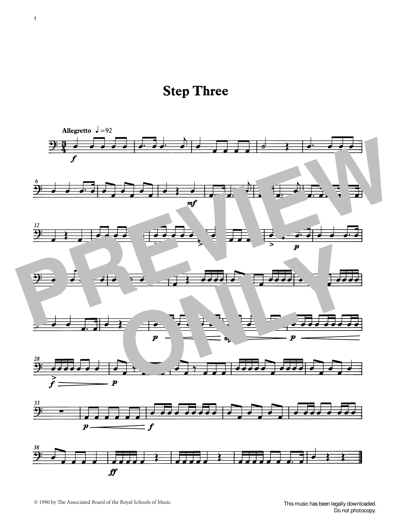 Produktgalerie: Seite 1 von 1 Step Three from Graded Music for Timpani, Book I, Ian Wright, Percussion