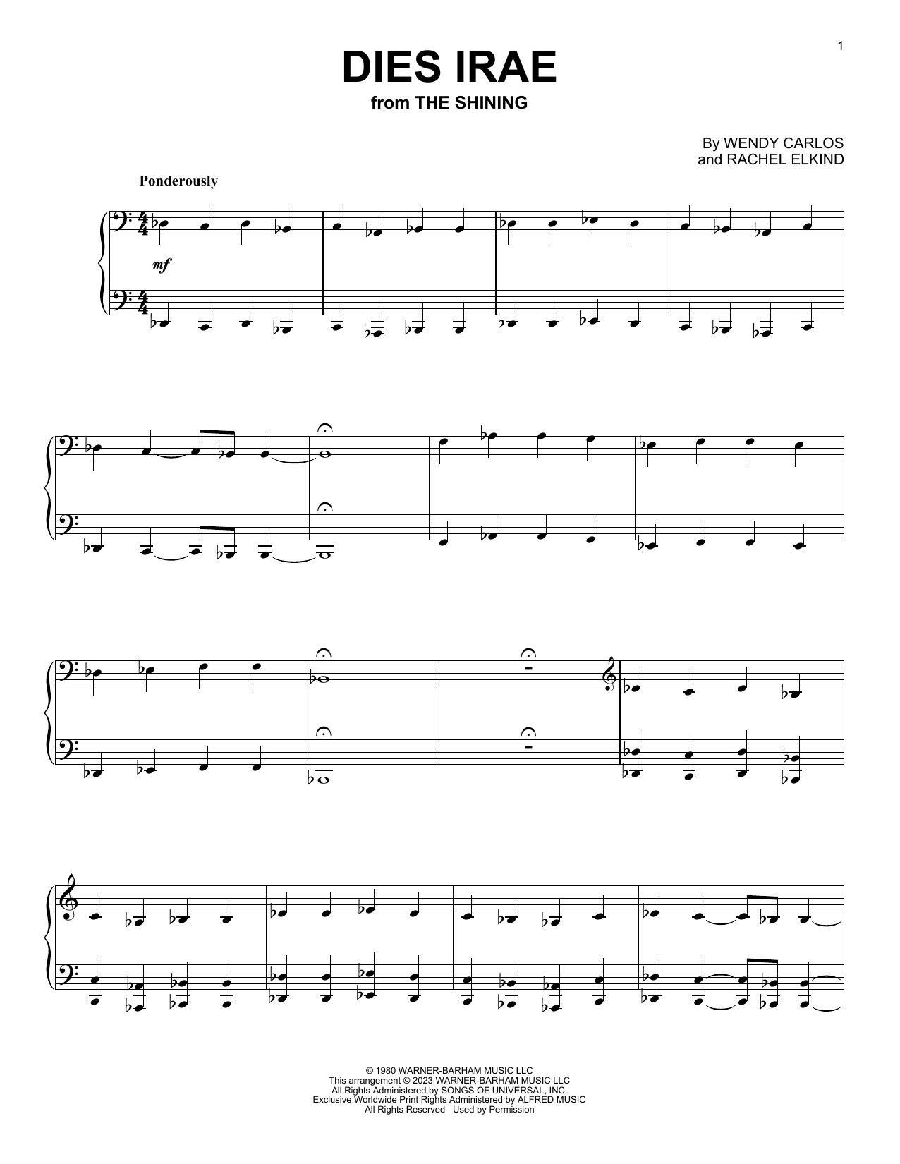 Produktbild zu: Dies Irae (from The Shining)