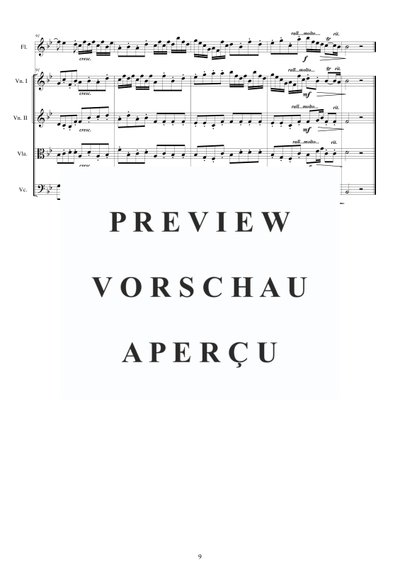 Produktgalerie: Seite 10 von 11 Concerto No.1 to 5 Op.5 in B-Dur, , Querflöte Solo und Streicher Ensemble