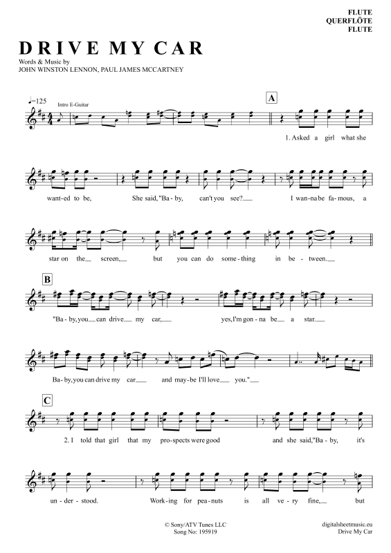 Product picture to: Drive My CarThe Beatles