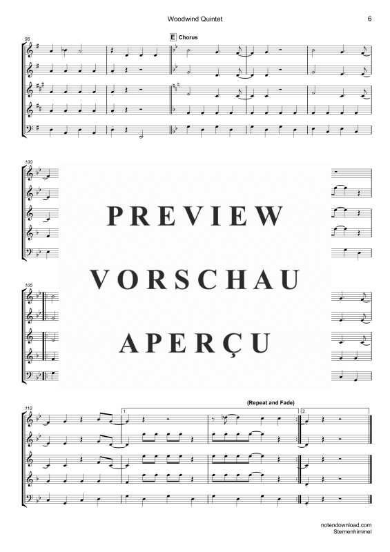 gallery: Sternenhimmel, Kah, Hubert, (Holzbläser Quintett)