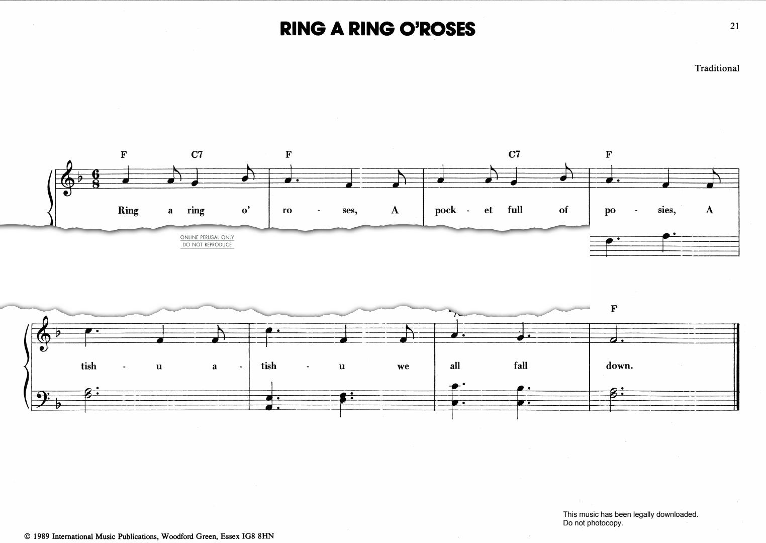 Produktbild zu: Ring A Ring O'Roses