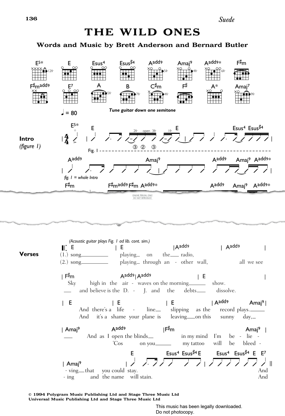 gallery: The Wild Ones, Suede, Gesang, Gitarre