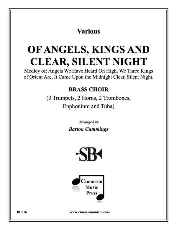 Produktbild zu: Of Angels, Kings and Clear, Silent NightBarton Cummings (Arr.)