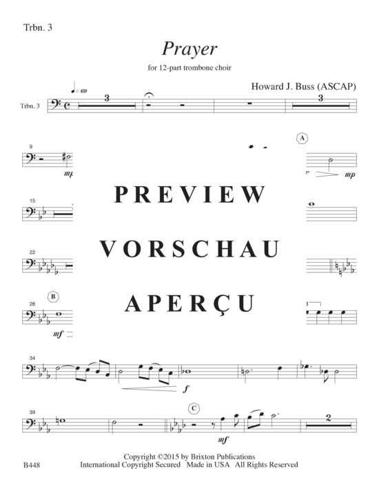gallery: Prayer , , (12-stimmiger Posaunenchor)
