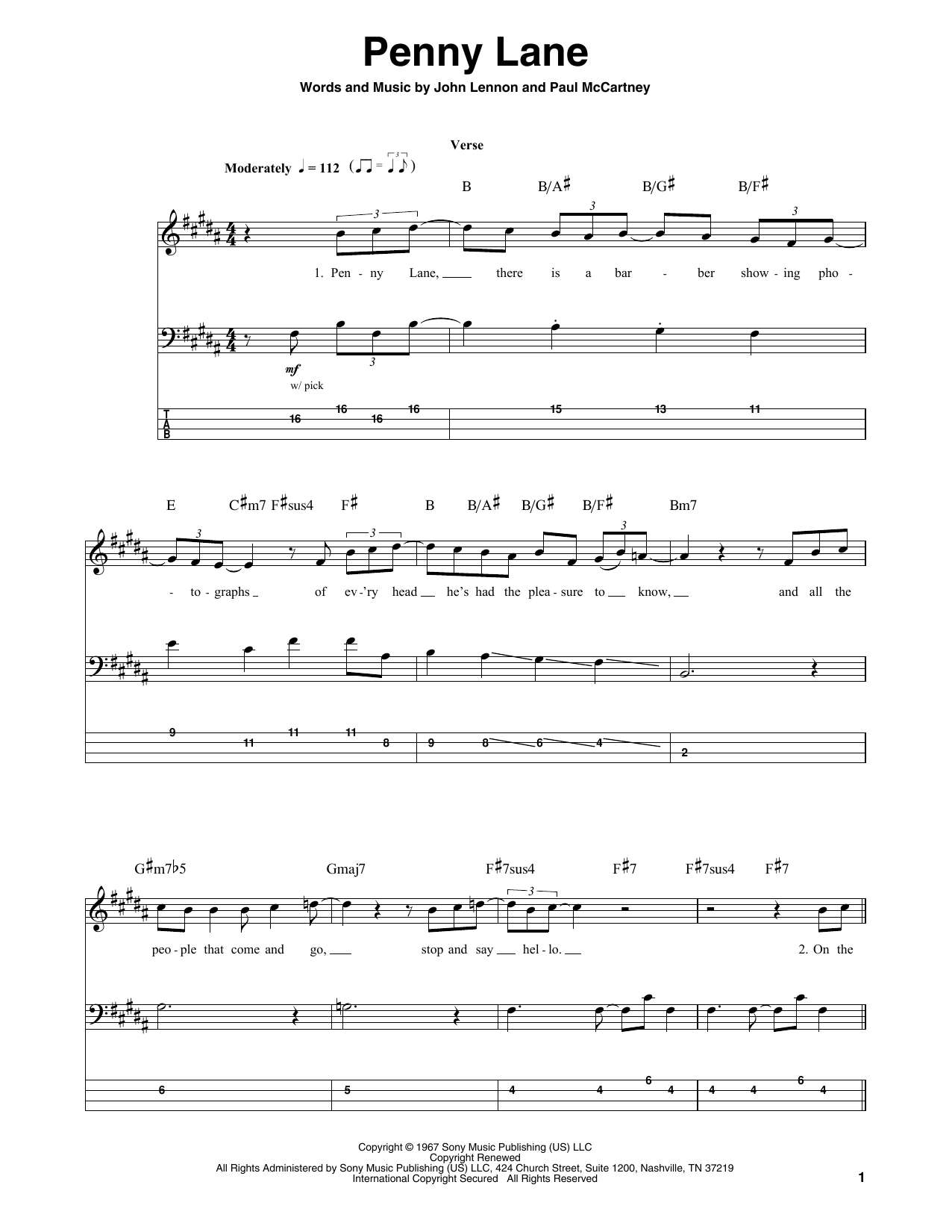 Produktbild zu:  Penny Lane - The Beatles