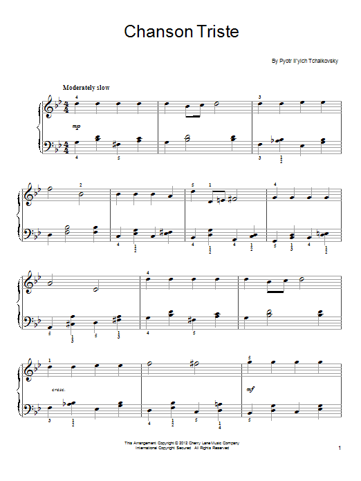 Produktbild zu: Chanson Triste