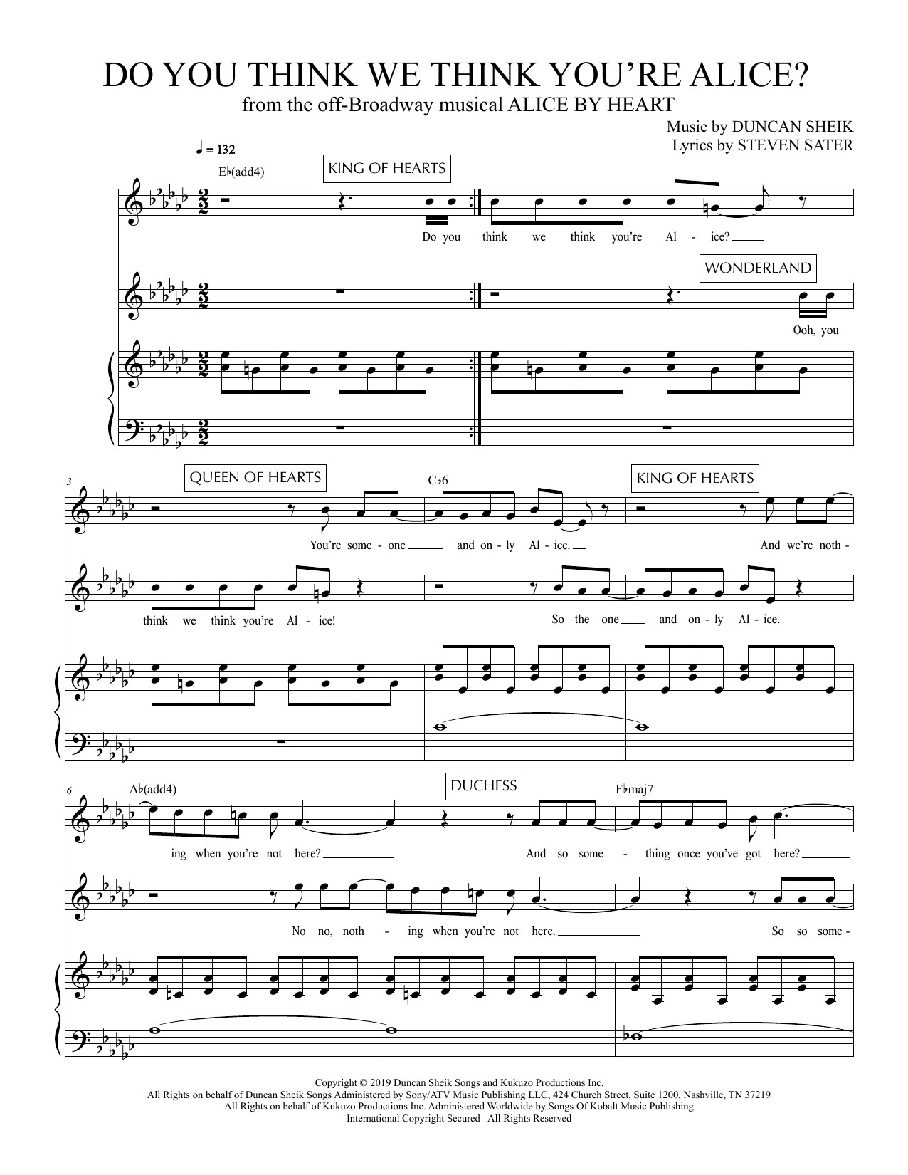 Produktbild zu: Do You Think We Think You're Alice? (from Alice By Heart)