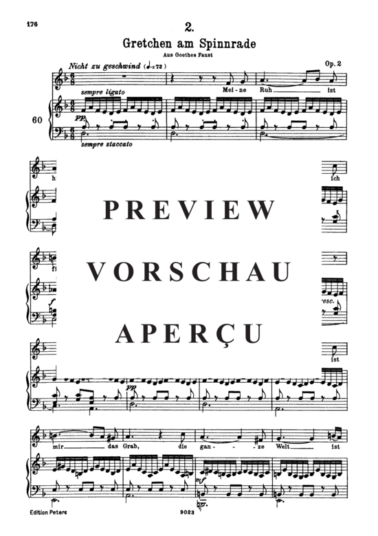 gallery: Gretchen am Spinnrade D.118 , , (Gesang hoch + Klavier)