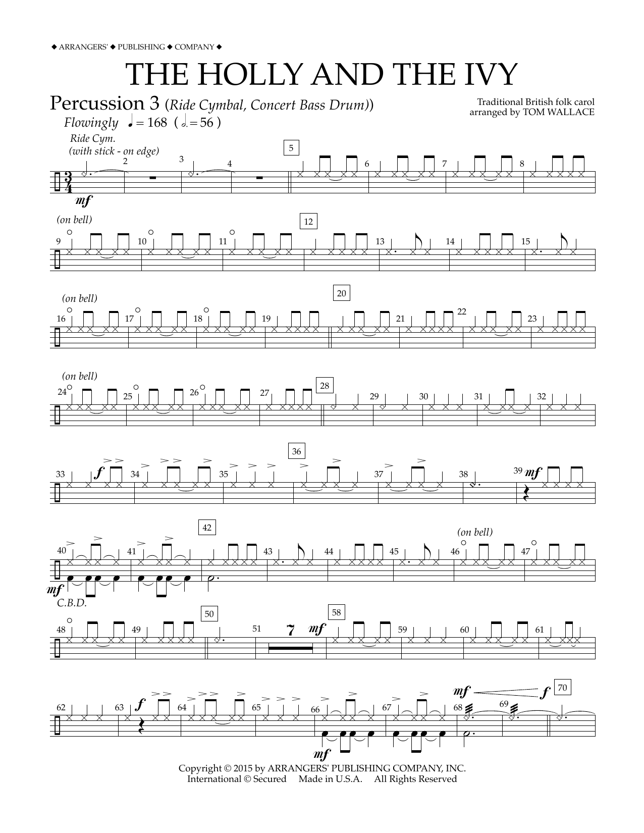 Produktgalerie: Seite 1 von 1 The Holly and the Ivy - Percussion 3, Tom Wallace, Ensemble