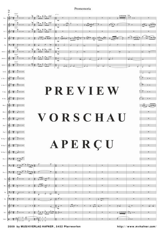 Product gallery: Page 7 of 11 Promemoria, , (large wind orchestra)