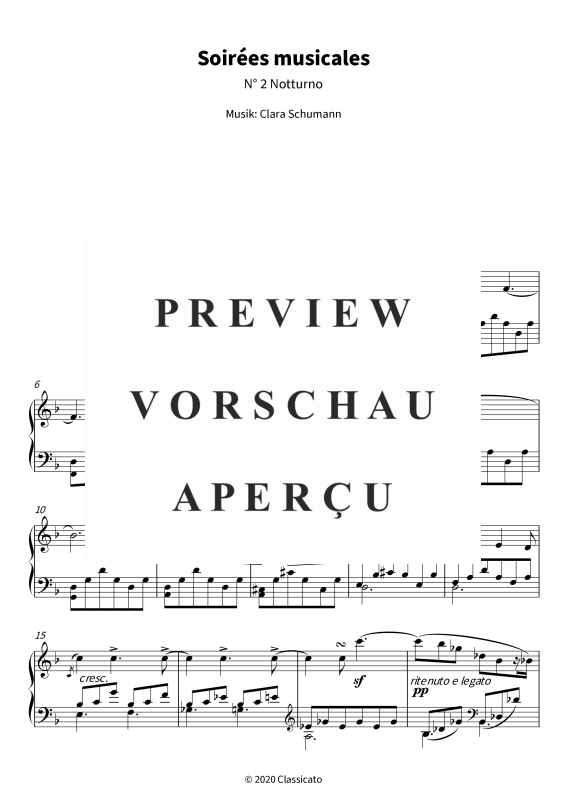 Product gallery: Page 5 of 10 Notturno F-Dur - aus Soirées musicales op. 6 Nr. 2, , Solo Piano