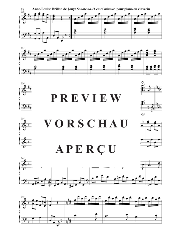 Product gallery: Page 19 of 20 Sonata no. 11 in d minor , Horvath, Nicolas, (Klavier/Cembalo Solo)