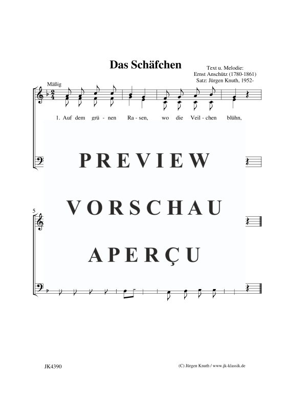 Produktgalerie: Seite 1 von 1 Das Schäfchen, , Gemischter Chor