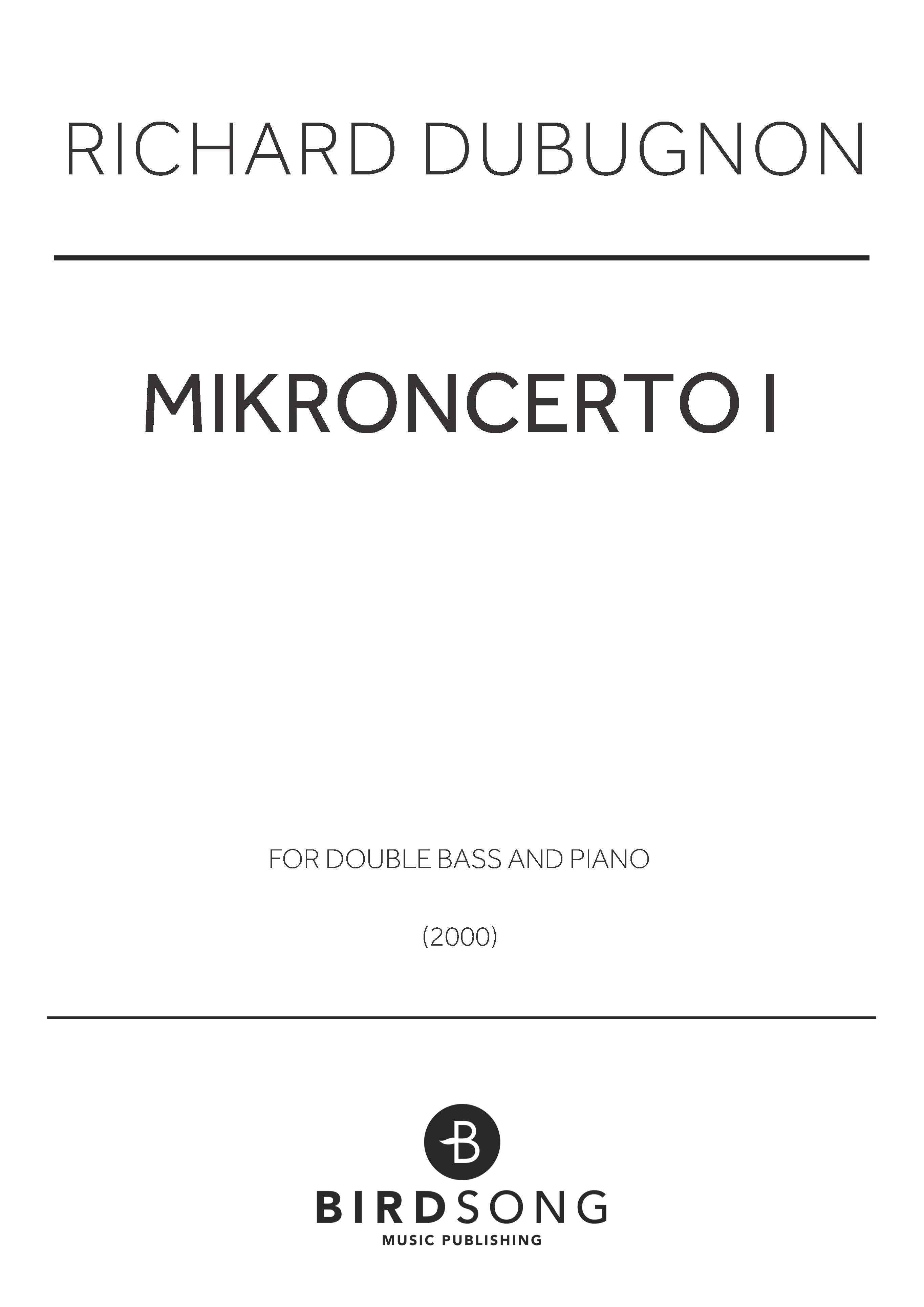 Produktbild zu: Mikroncerto I