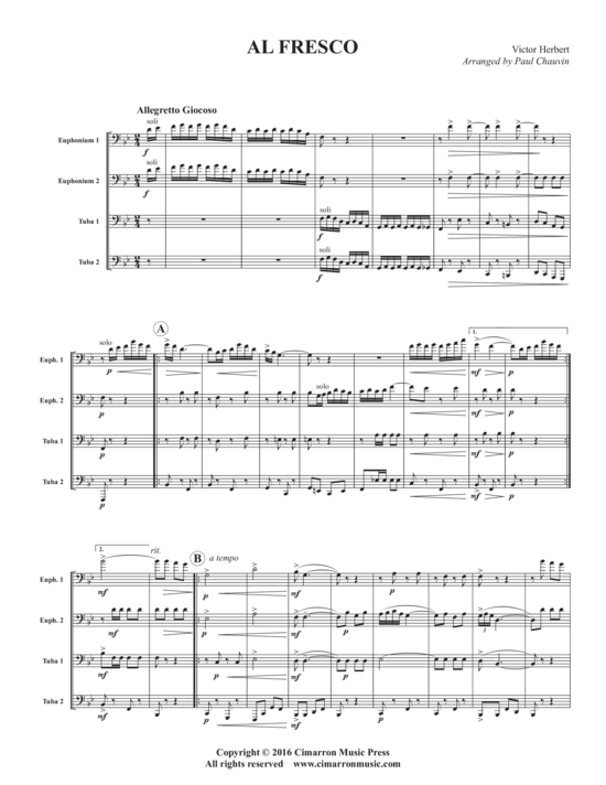 Product picture to: Al Fresco Victor Herbert