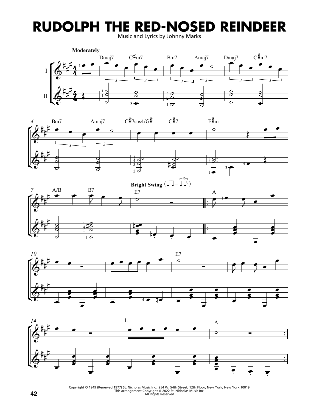 Product picture to: Rudolph The Red-Nosed Reindeer (arr. Mark Phillips)
