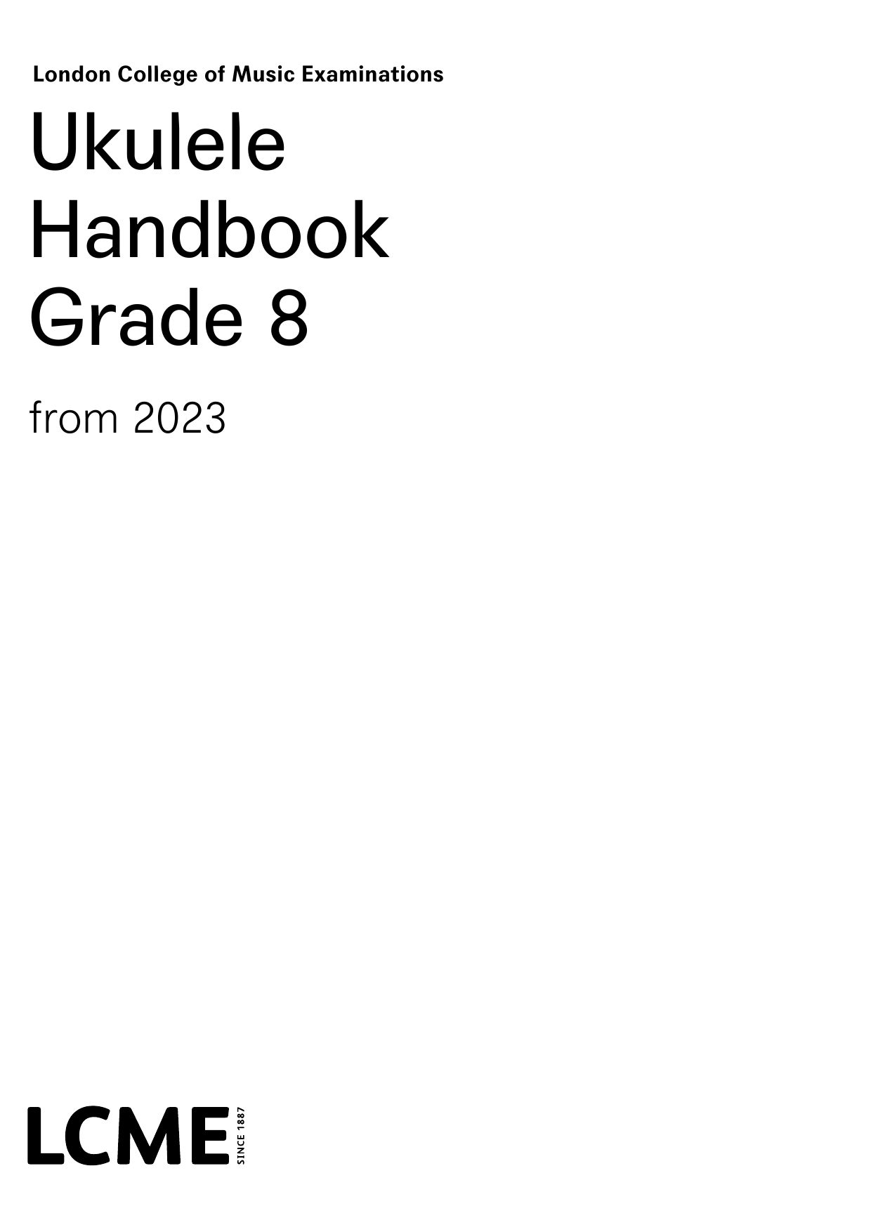 Produktgalerie: Seite 1 von 1 LCME Ukulele Handbook Grade 8, LCME