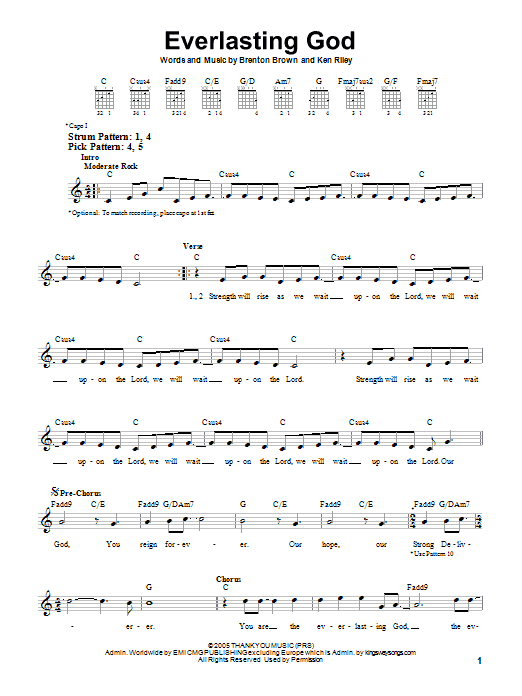 Product gallery: Page 1 of 1 Everlasting God, Chris Tomlin