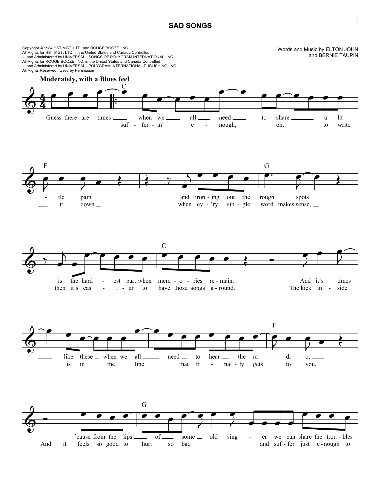 Produktbild zu: Sad Songs (Say So Much)