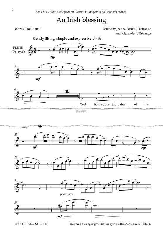 Product gallery: Page 1 of 1 An Irish Blessing, Alexander L'Estrange