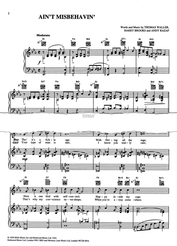 Produktbild zu: Ain't Misbehavin'